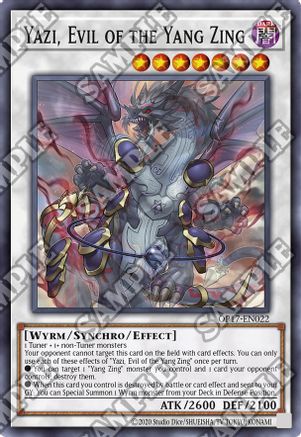 Image of Yazi, Evil of the Yang Zing [OP17-EN022] Common
