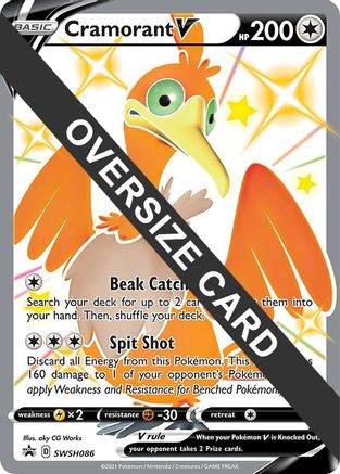 Image of Cramorant V (SWSH086) (Jumbo Card) [Sword & Shield: Black Star Promos]