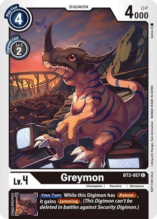 Image of Greymon [BT2-057] (Official Tournament Pack Vol.3) [Release Special Booster Promos]