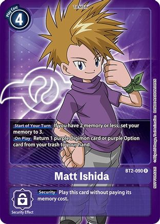 Image of Matt Ishida [BT2-090] (Official Tournament Pack Vol.3) [Release Special Booster Promos]