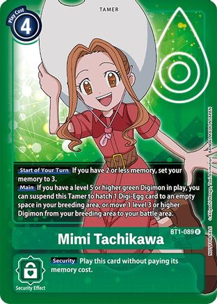 Image of Mimi Tachikawa [BT1-089] (Official Tournament Pack Vol.3) [Release Special Booster Promos]