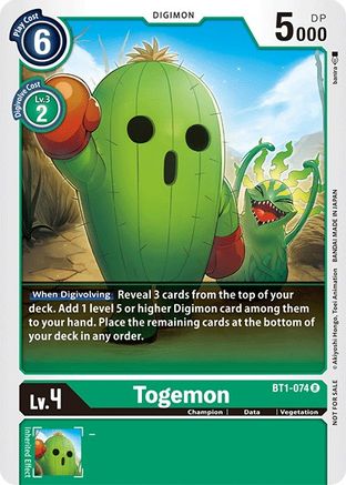 Image of Togemon [BT1-074] (Official Tournament Pack Vol.3) [Release Special Booster Promos]