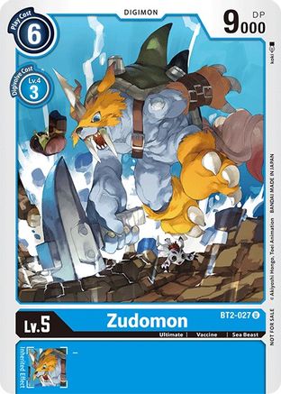 Image of Zudomon [BT2-027] (Official Tournament Pack Vol.3) [Release Special Booster Promos]