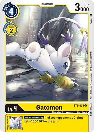 Image of Gatomon [BT3-035] (Official Tournament Pack Vol.3) [Release Special Booster Promos]