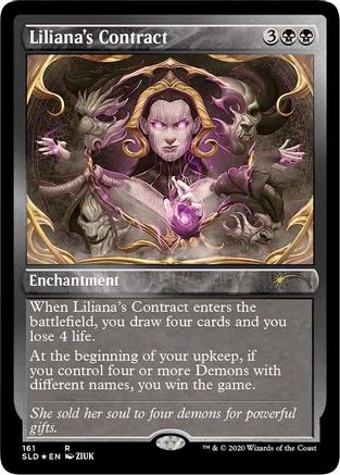 Image of Liliana's Contract (Foil Etched) [Secret Lair Drop Series]
