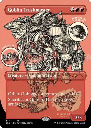 Image of Goblin Trashmaster (Borderless Foil Etched) [Secret Lair Drop Series]