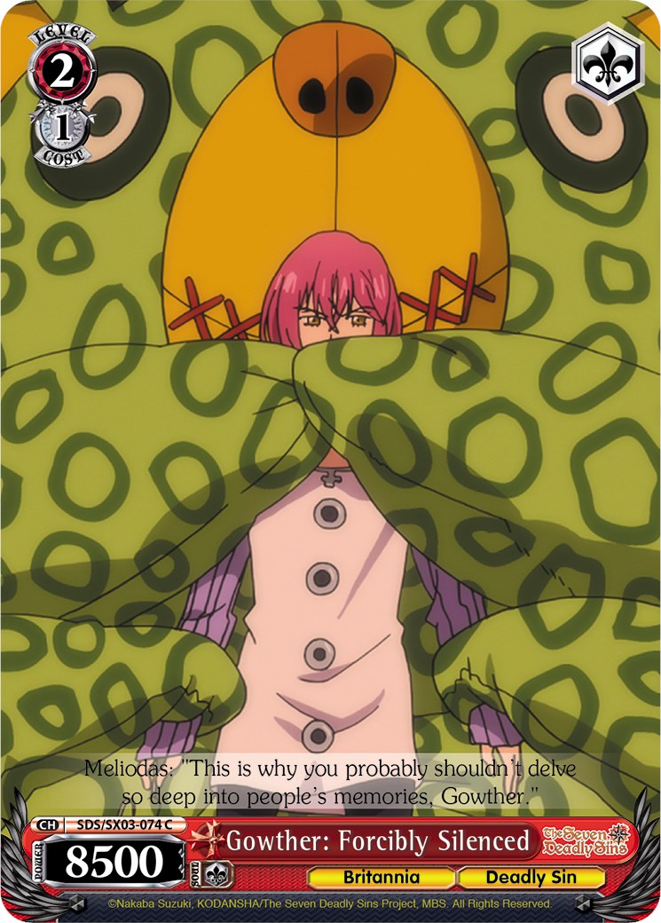 Image of Gowther: Forcibly Silenced (SDS/SX03-074 C) [The Seven Deadly Sins]