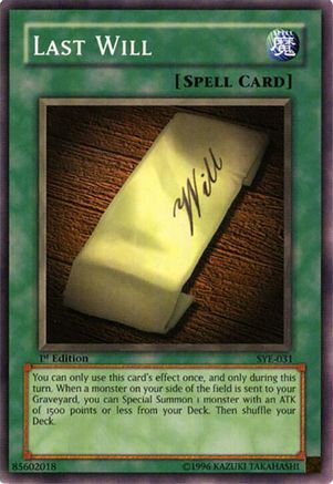 Image of Last Will [SYE-031] Common