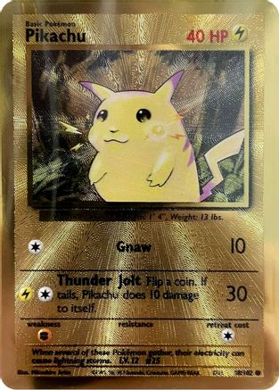 Image of Pikachu (58/102) (Celebrations Metal Card) [Celebrations: 25th Anniversary]
