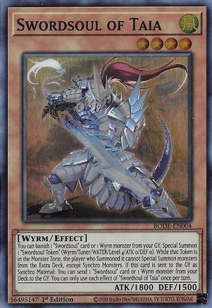 Image of Swordsoul of Taia [BODE-EN004] Super Rare