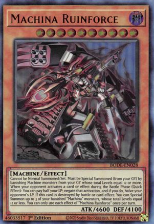 Image of Machina Ruinforce [BODE-EN028] Ultra Rare