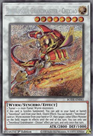 Image of Swordsoul Grandmaster - Chixiao [BODE-EN041] Secret Rare