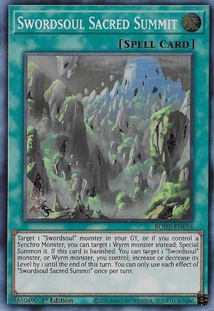 Image of Swordsoul Sacred Summit [BODE-EN054] Super Rare