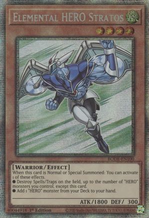 Image of Elemental HERO Stratos [BODE-EN100] Starlight Rare