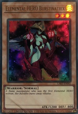Image of Elemental HERO Burstinatrix [LART-EN041] Ultra Rare