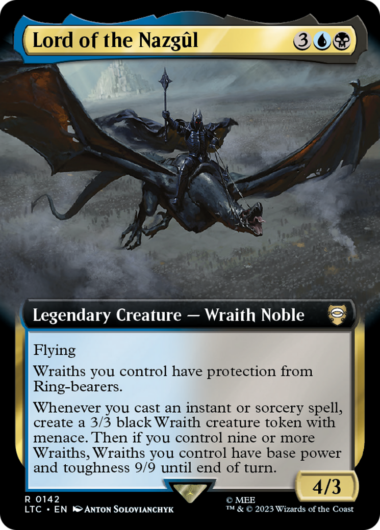 Image of Lord of the Nazgul (Extended Art) (LTC-142) - Tales of Middle-earth Commander: (Extended Art) Foil
