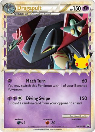 Image of Dragapult (SWSH132) (Jumbo Card) [Sword & Shield: Black Star Promos]