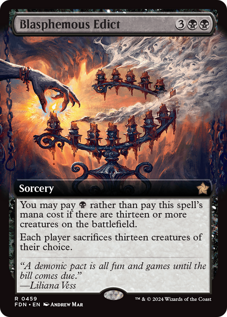 Image of Blasphemous Edict (Extended Art) [Foundations]