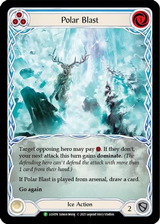 Image of Polar Blast (Blue) [LGS074] (Promo)  Rainbow Foil