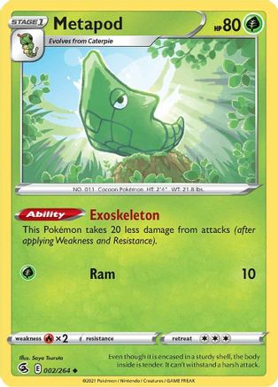 Image of Metapod (002/264) [Sword & Shield: Fusion Strike]