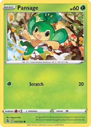 Image of Pansage (007/264) [Sword & Shield: Fusion Strike]
