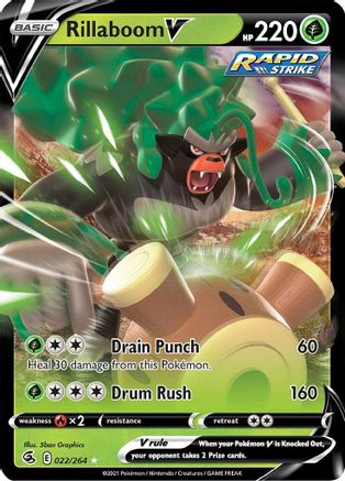 Image of Rillaboom V (022/264) [Sword & Shield: Fusion Strike]