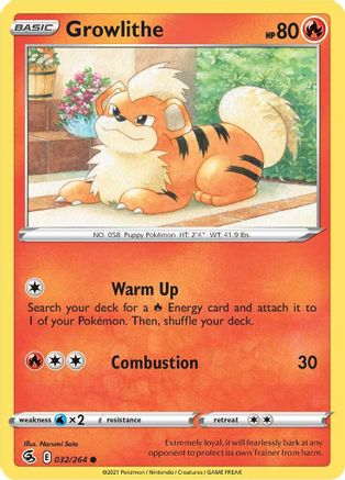 Image of Growlithe (032/264) [Sword & Shield: Fusion Strike]