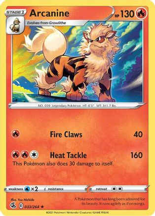 Image of Arcanine (033/264) [Sword & Shield: Fusion Strike]
