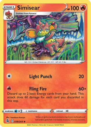 Image of Simisear (038/264) [Sword & Shield: Fusion Strike]
