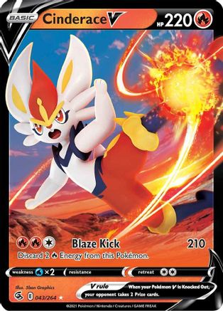 Image of Cinderace V (043/264) [Sword & Shield: Fusion Strike]