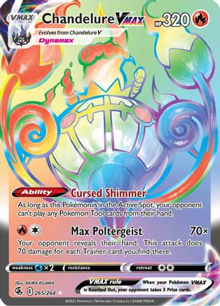 Image of Chandelure VMAX (265/264) [Sword & Shield: Fusion Strike]