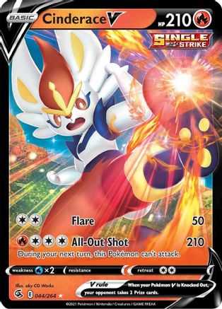Image of Cinderace V (044/264) [Sword & Shield: Fusion Strike]