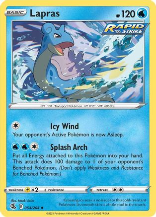 Image of Lapras (054/264) [Sword & Shield: Fusion Strike]