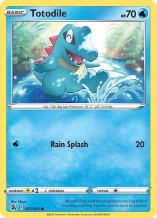 Image of Totodile (055/264) [Sword & Shield: Fusion Strike]