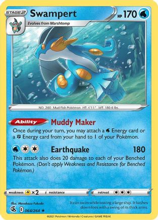 Image of Swampert (064/264) [Sword & Shield: Fusion Strike]