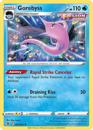 Image of Gorebyss (067/264) [Sword & Shield: Fusion Strike]