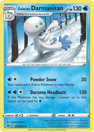 Image of Galarian Darmanitan (072/264) [Sword & Shield: Fusion Strike]