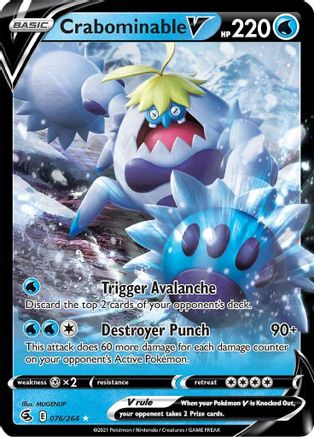 Image of Crabominable V (076/264) [Sword & Shield: Fusion Strike]