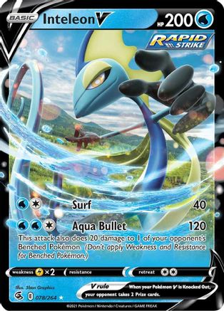 Image of Inteleon V (078/264) [Sword & Shield: Fusion Strike]