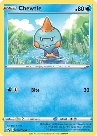 Image of Chewtle (080/264) [Sword & Shield: Fusion Strike]