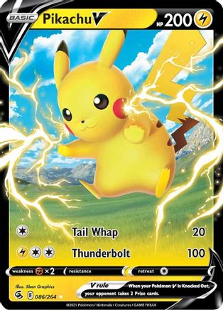 Image of Pikachu V (086/264) [Sword & Shield: Fusion Strike]