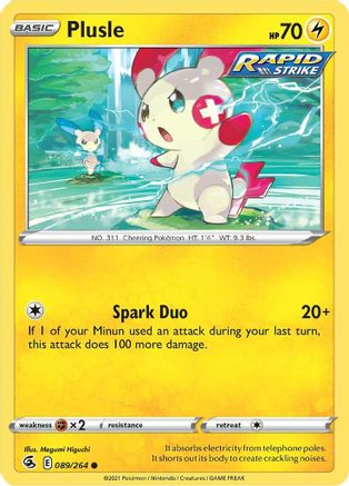 Image of Plusle (089/264) [Sword & Shield: Fusion Strike]