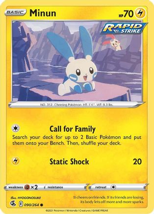Image of Minun (090/264) [Sword & Shield: Fusion Strike]