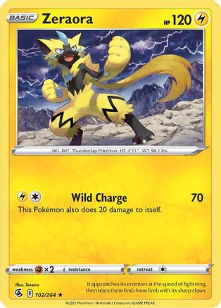 Image of Zeraora (102/264) [Sword & Shield: Fusion Strike]