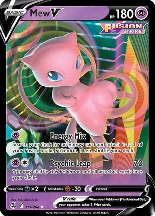 Image of Mew V (113/264) [Sword & Shield: Fusion Strike]