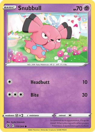 Image of Snubbull (115/264) [Sword & Shield: Fusion Strike]