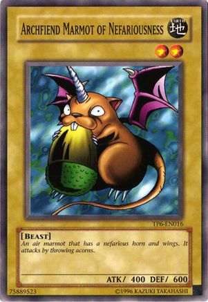 Image of Archfiend Marmot of Nefariousness [TP6-EN016] Common