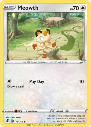 Image of Meowth (199/264) [Sword & Shield: Fusion Strike]