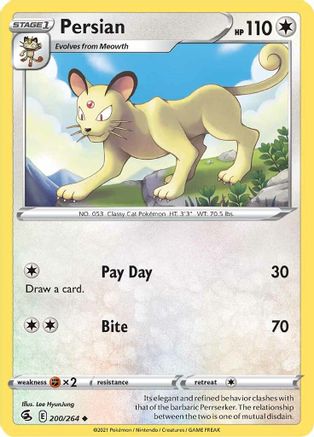 Image of Persian (200/264) [Sword & Shield: Fusion Strike]