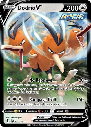 Image of Dodrio V (201/264) [Sword & Shield: Fusion Strike]